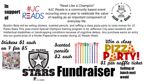 JC Reads fundraiser